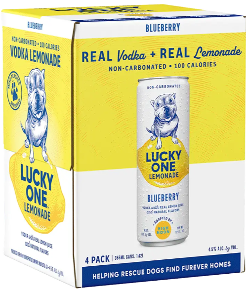 Lucky One Vodka Lemonade Blueberry 4pk 12oz Can