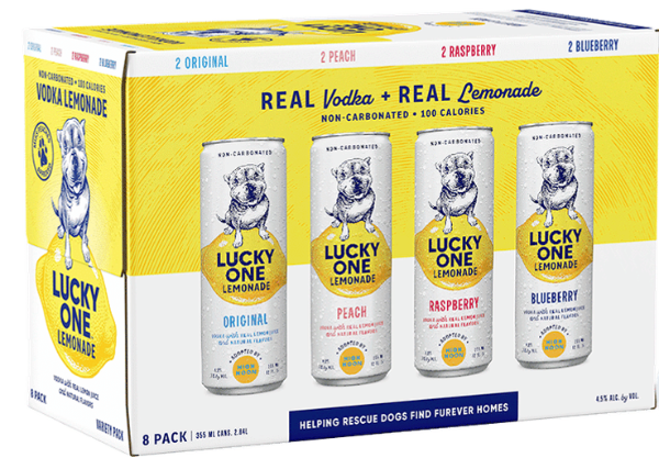 Lucky One Vodka Lemonade Variety 8pk 12oz Can