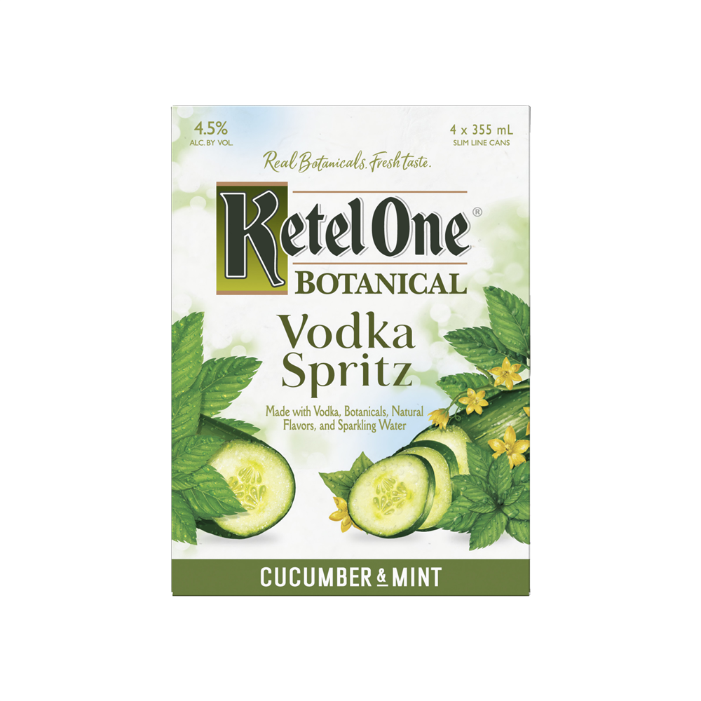 Ketel One Cucumber & Mint Vodka Spritz 4pk 12oz Can