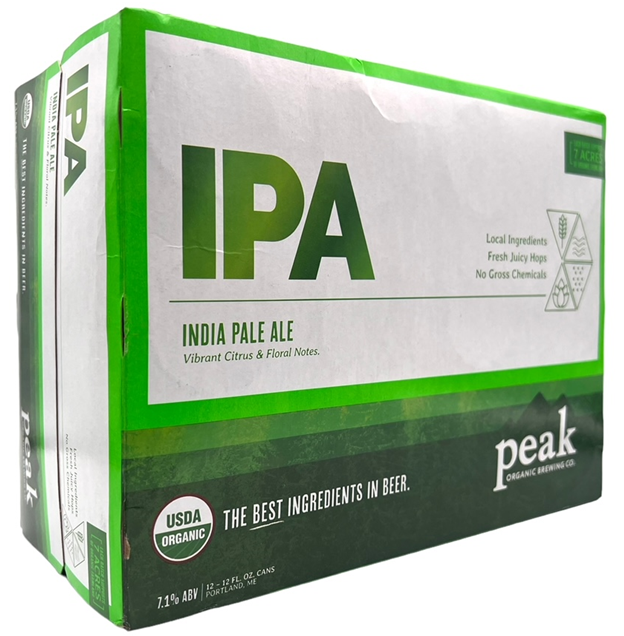Peak Organic IPA 12pk 12oz Can