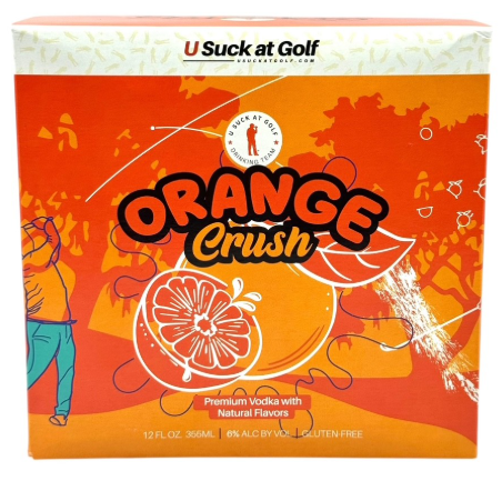 U Suck At Golf Orange Crush 4pk 12oz Can