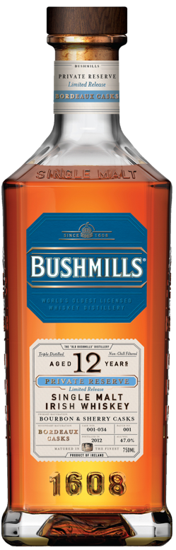 Bushmills Irish Whiskey 12yr Bordeaux Cask 750ML